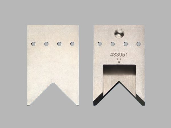 433.951 V-blade set 56 mm for Schleuniger MegaStrip9680